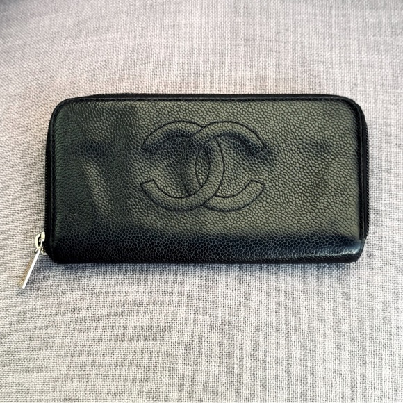 Chanel zip around long wallet coco mark cc - Picture 1 of 8